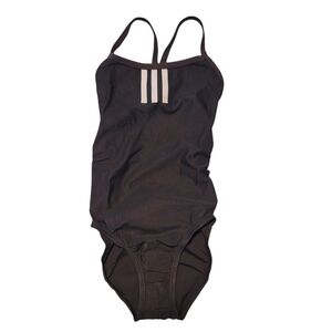 Adidas Solid C Back Infinitex One Piece Swimsuit